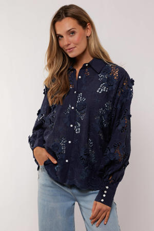 blouse donkerblauw