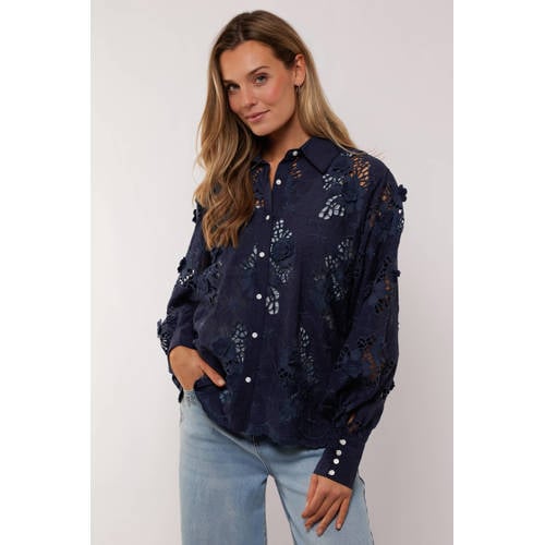 G-maxx blouse donkerblauw afbeelding