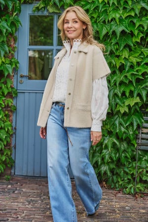 wikkelvest vest beige