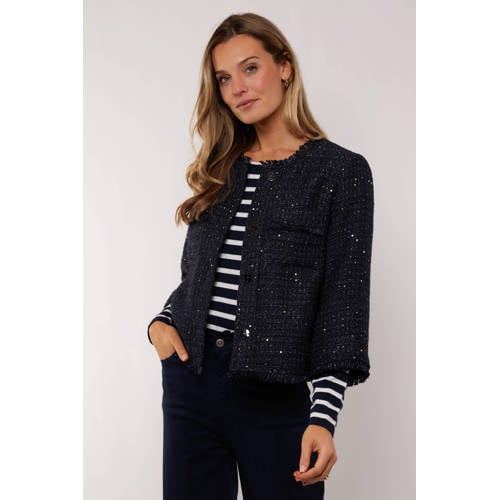 G-maxx X Froukje jasje met pailletten donkerblauw afbeelding