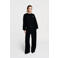 Alix the Label wide leg regular waist casual broek zwart