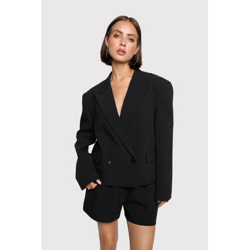 Alix the Label cropped blazer zwart afbeelding