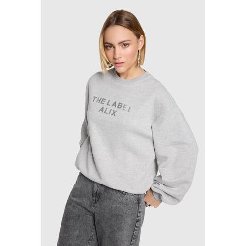 Alix the Label sweater lichtgrijs afbeelding