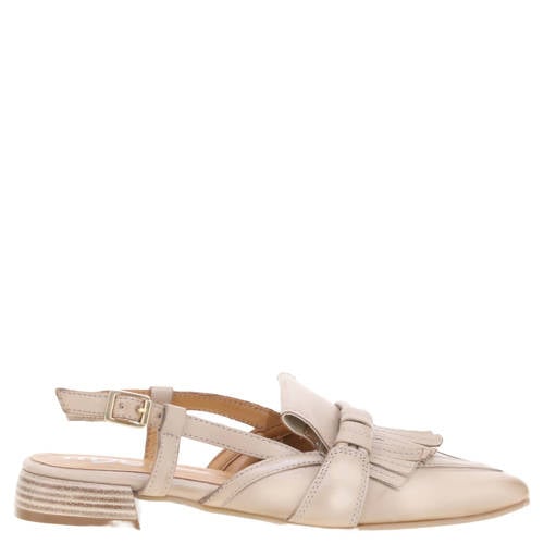 Mjus leren slingback loafers beige afbeelding