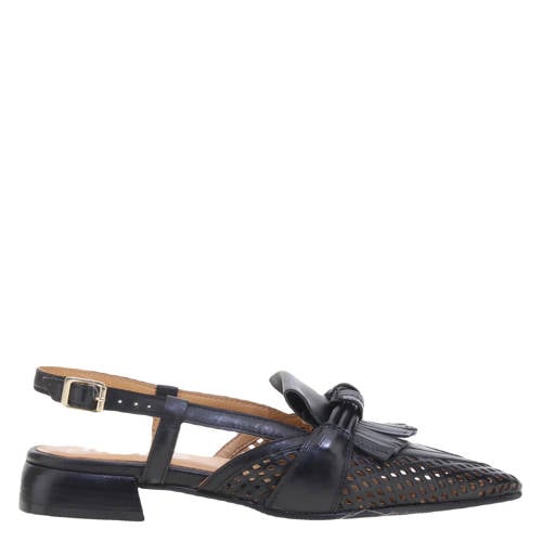 Mjus leren slingback loafers zwart afbeelding