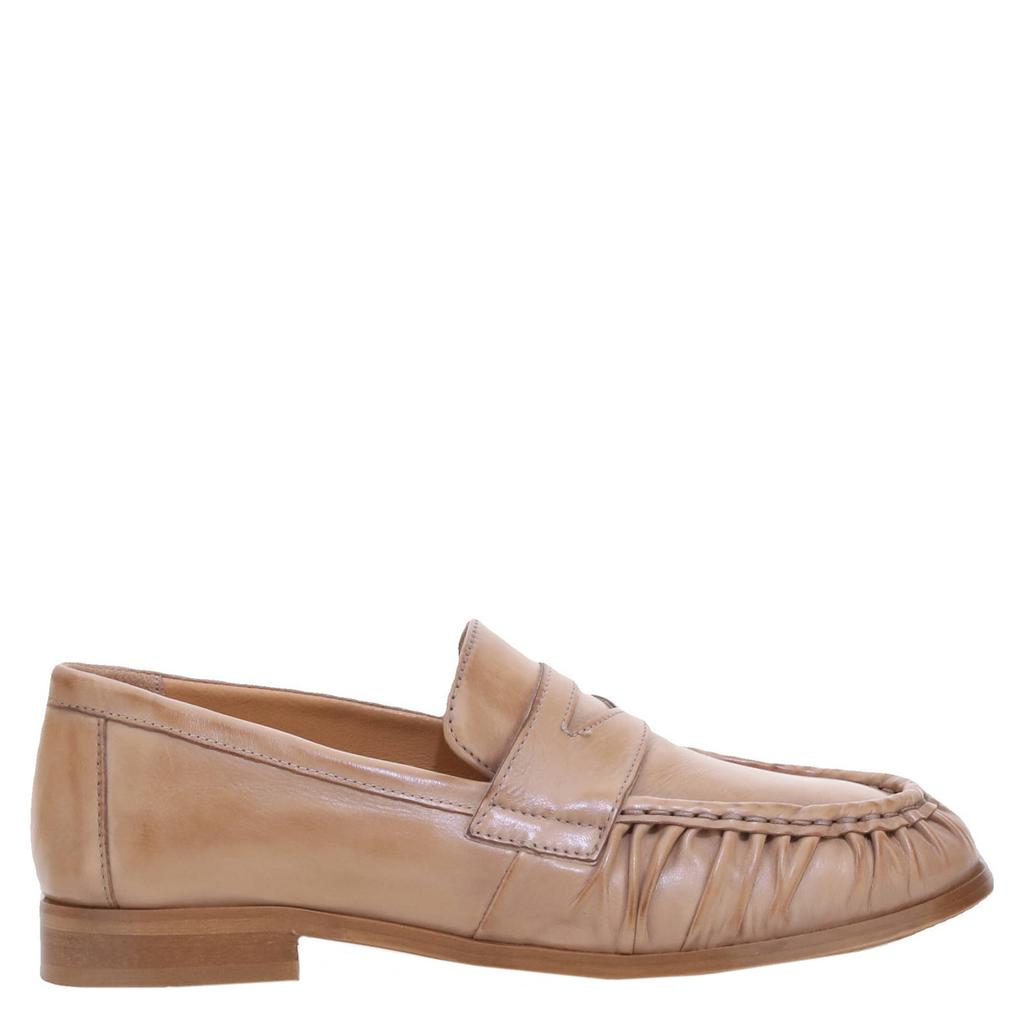 Lichtbruine dames Mjus leren loafers