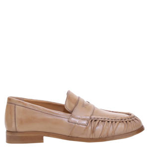 leren loafers lichtbruin