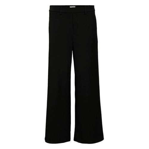 OBJECT wide leg regular waist casual broek zwart afbeelding