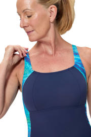 thumbnail: Speedo Shape Comprex Ultra corrigerend badpak Luna Lustre donkerblauw/blauw