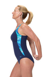 thumbnail: Speedo Shape Comprex Ultra corrigerend badpak Luna Lustre donkerblauw/blauw