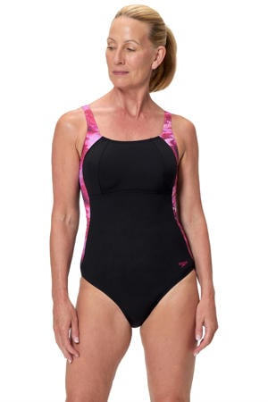 Shape Comprex Ultra corrigerend badpak Luna Lustre zwart/roze