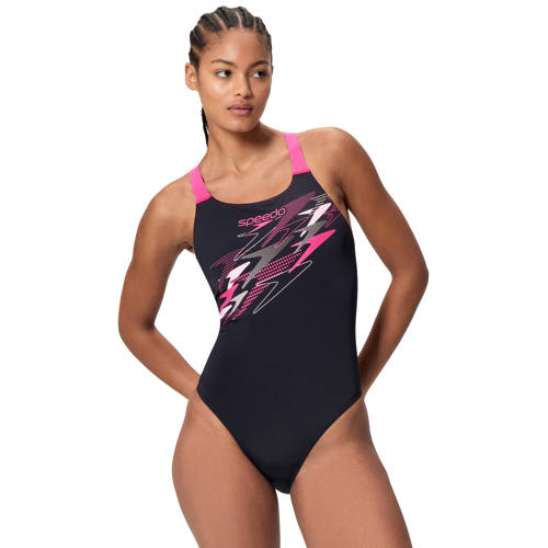 Speedo Endurance+ sportbadpak Medley Medalist zwart/roze afbeelding