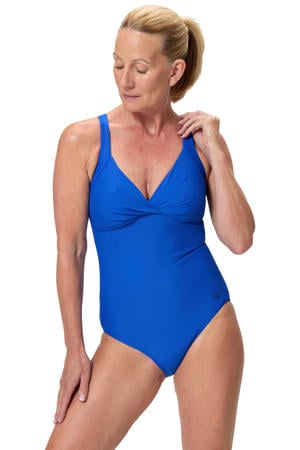Enduraflex corrigerend badpak Croos Knot blauw