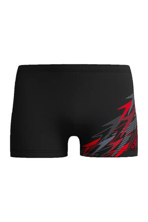 EnduraFlex zwemboxer Medley Logo zwart/rood