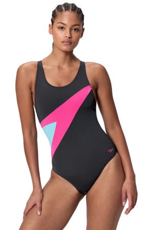 Endurance Pro sportbadpak Hyperboom zwart/roze