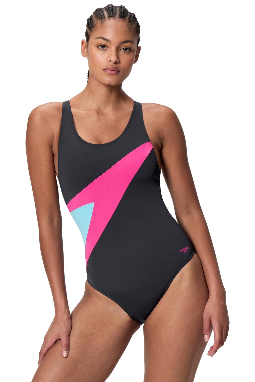 Speedo Endurance Pro sportbadpak Hyperboom zwart/roze