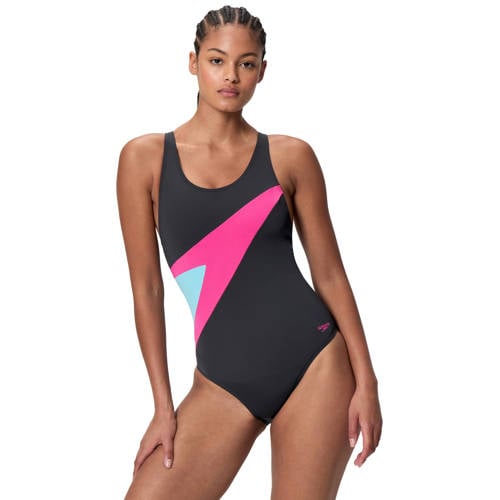 Speedo Endurance Pro sportbadpak Hyperboom zwart/roze afbeelding