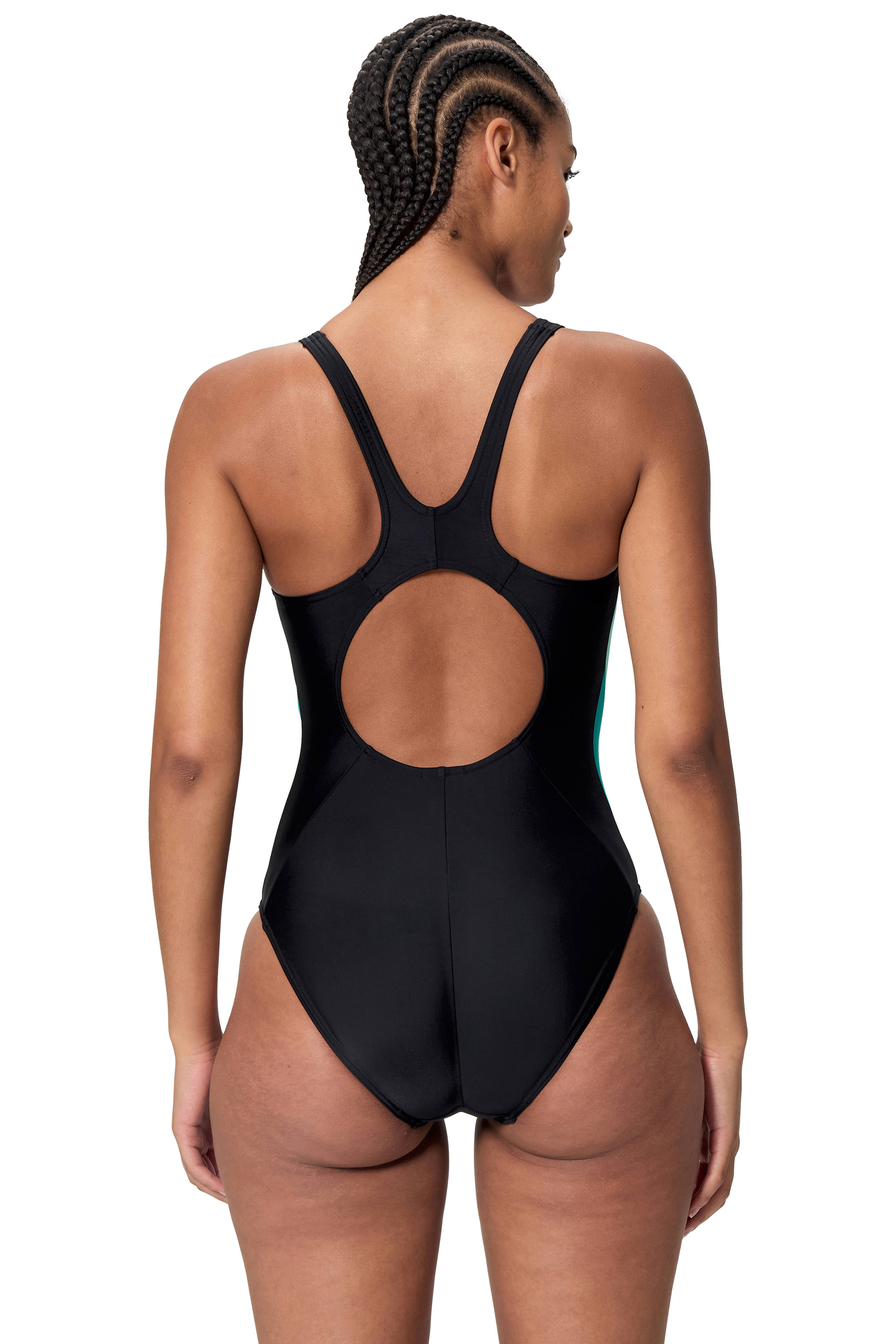 Speedo EnduraFlex sportbadpak Splice 2.0 zwart/turquoise | wehkamp