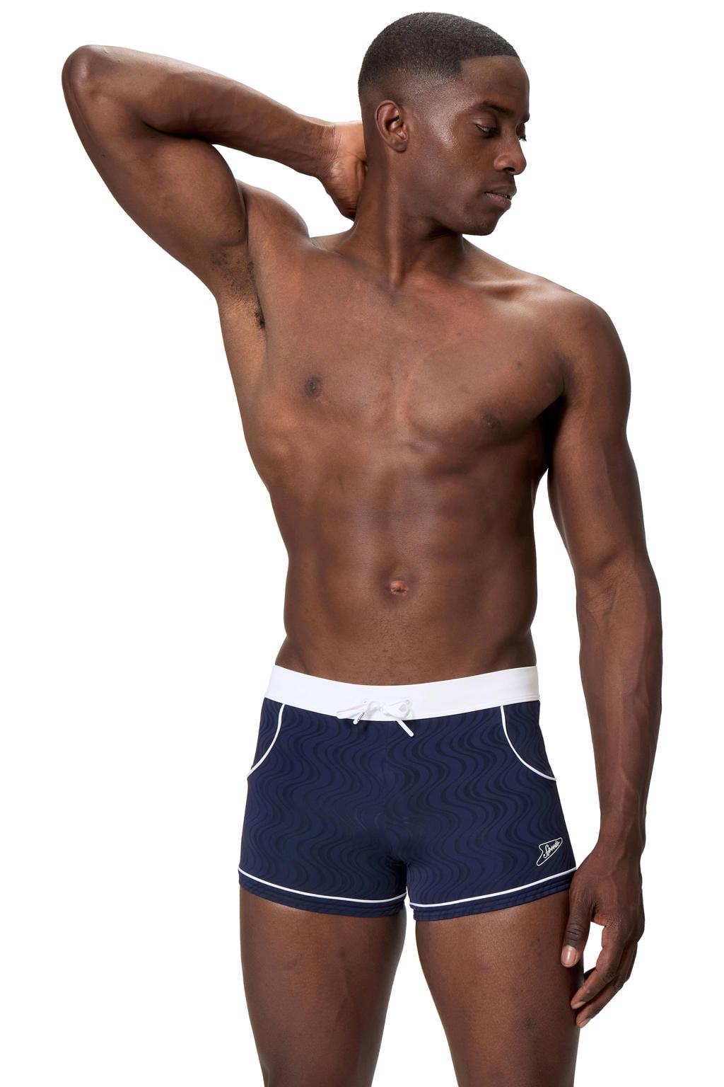 Speedo zwemboxer Textured donkerblauw