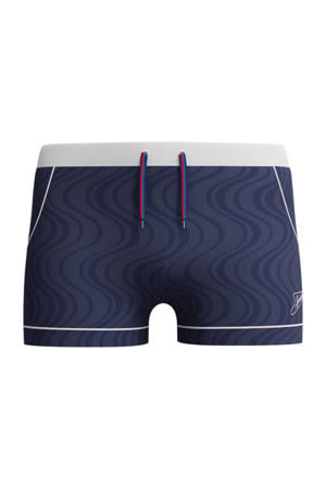 zwemboxer Textured donkerblauw
