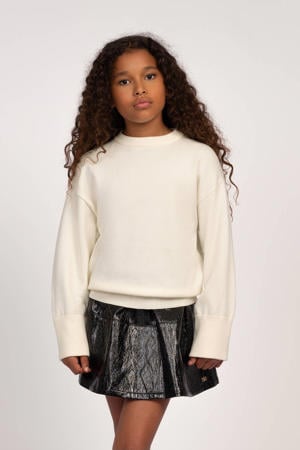 sweater met backprint wit