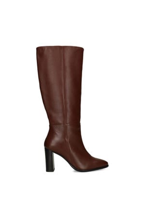 leren hoge laarzen bordeaux