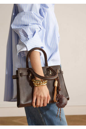 leren handtas donkerbruin