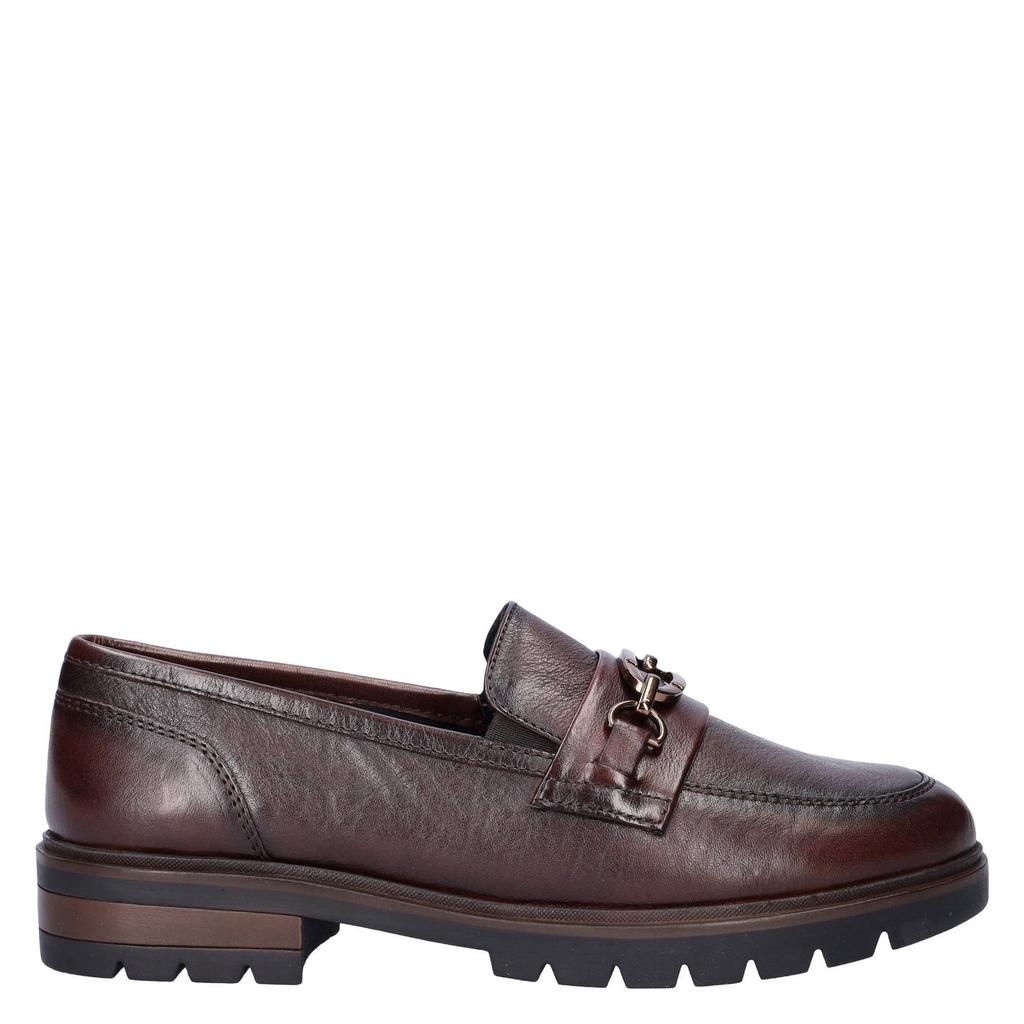 Bruine dames Ara Cambridge leren loafers