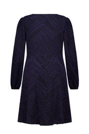 thumbnail: MS Mode A-lijn jurk met lurex donkerblauw