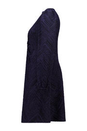 thumbnail: MS Mode A-lijn jurk met lurex donkerblauw