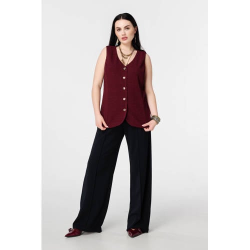 MS Mode gilet donkerrood afbeelding