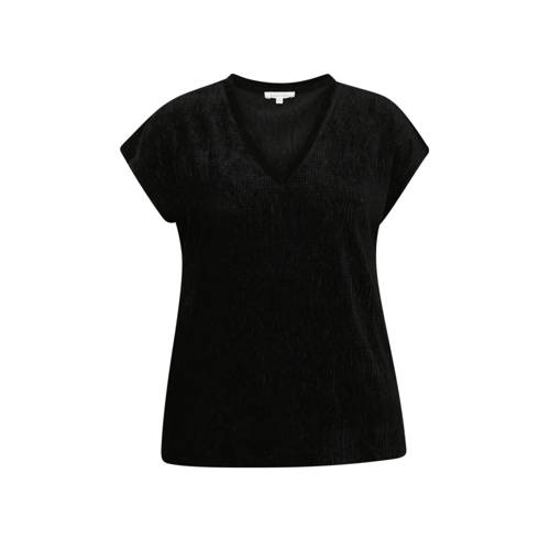 Paprika fluwelen T-shirt zwart afbeelding