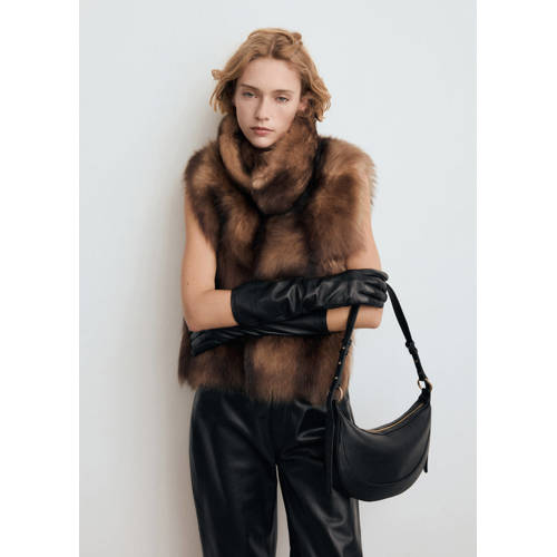 Mango crossbody tas zwart afbeelding