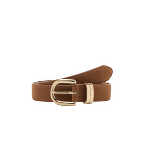 suede riem bruin