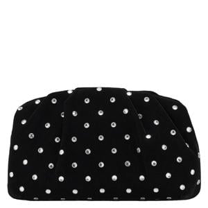 fluwelen clutch zwart