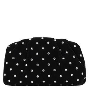 fluwelen clutch zwart
