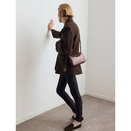 Mango crossbody tas donkerrood afbeelding