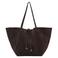 Mango suede shopper donkerbruin