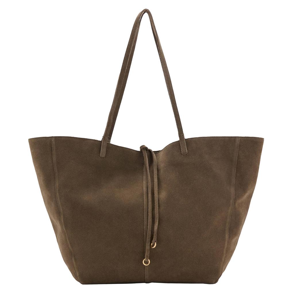 Mango suede shopper kaki