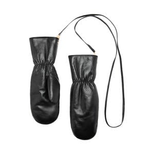 leren wanten zwart