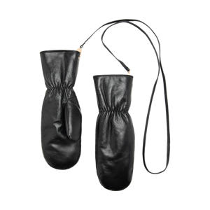 leren wanten zwart