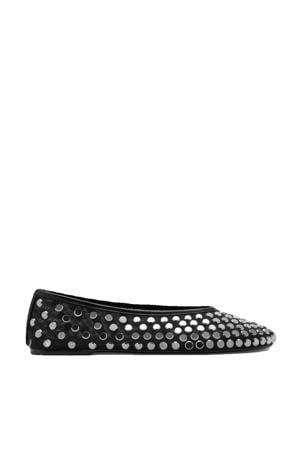 ballerina's met studs zwart