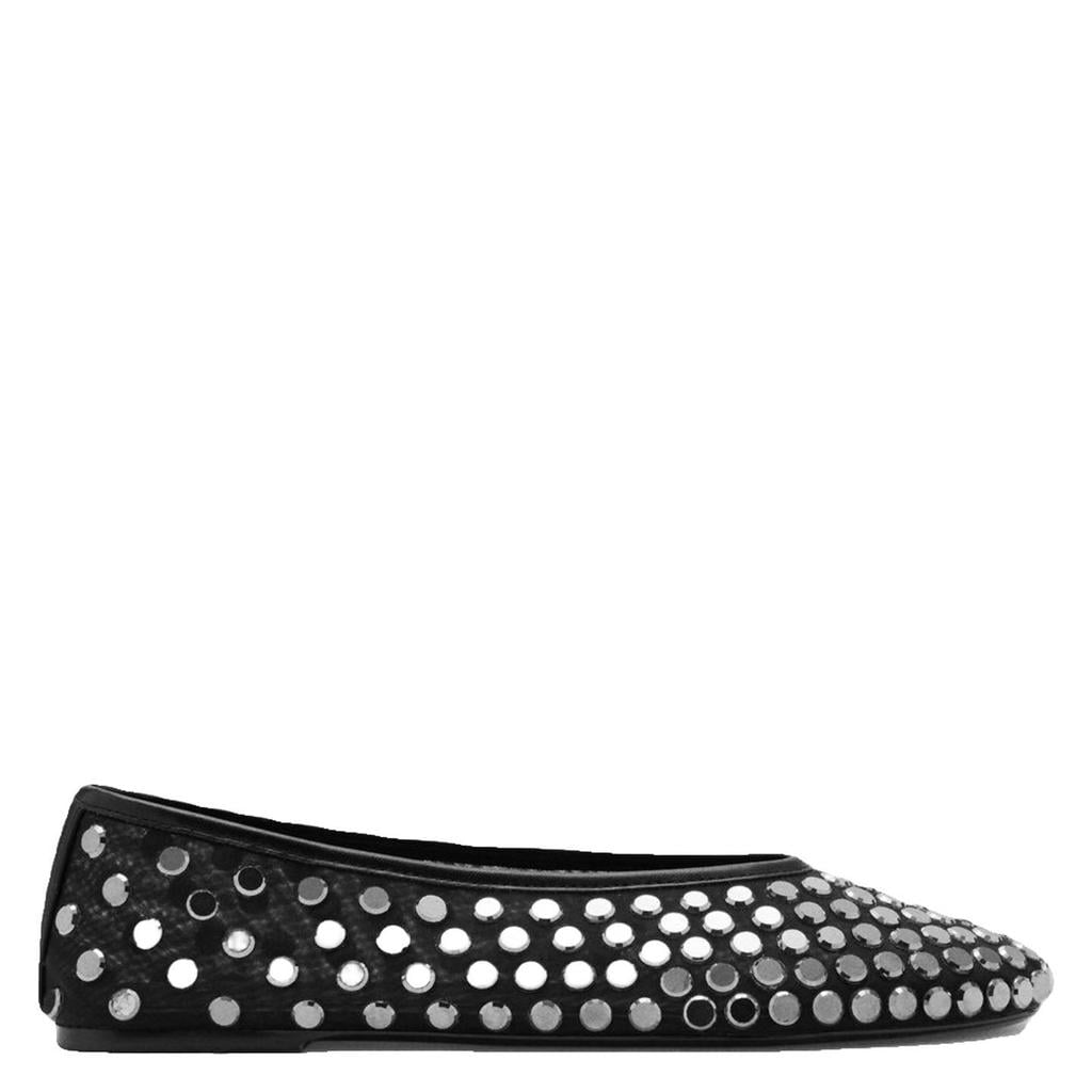Zwarte dames Mango ballerina's met studs