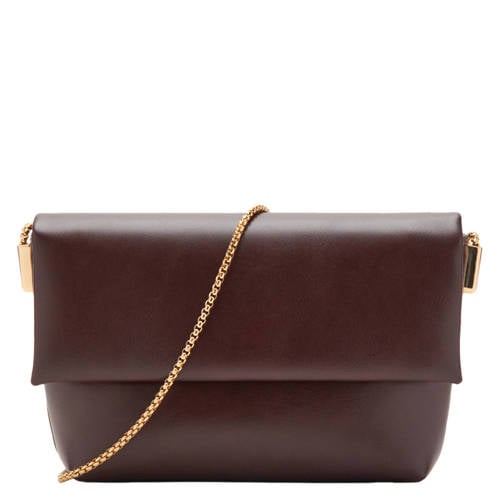 Mango crossbody tas donkerbruin afbeelding