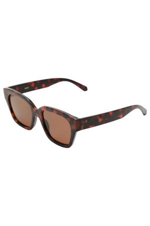 zonnebril met tortoise print bruin
