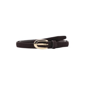 suede riem donkerbruin