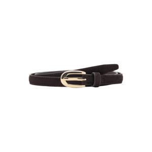 suede riem donkerbruin