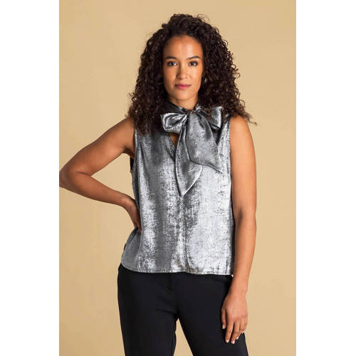 Ivy Beau mouwloze top zilver afbeelding
