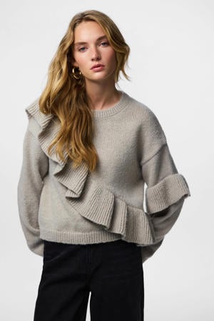 trui beige gebreid