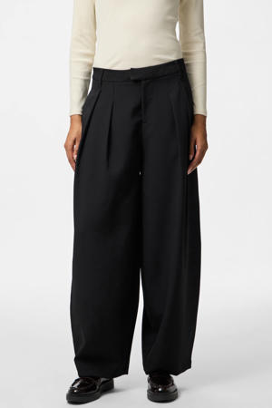 regular waist broek zwart